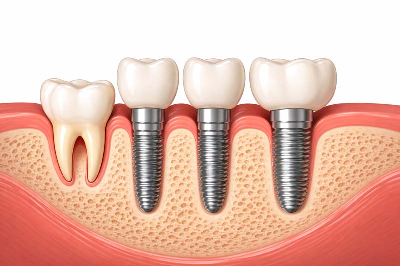 multi-implant single implant